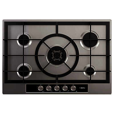 AEG HG755440SM Gas Hob, Stainless Steel AEG HG755440SM Gas Hob, Stainless Steel